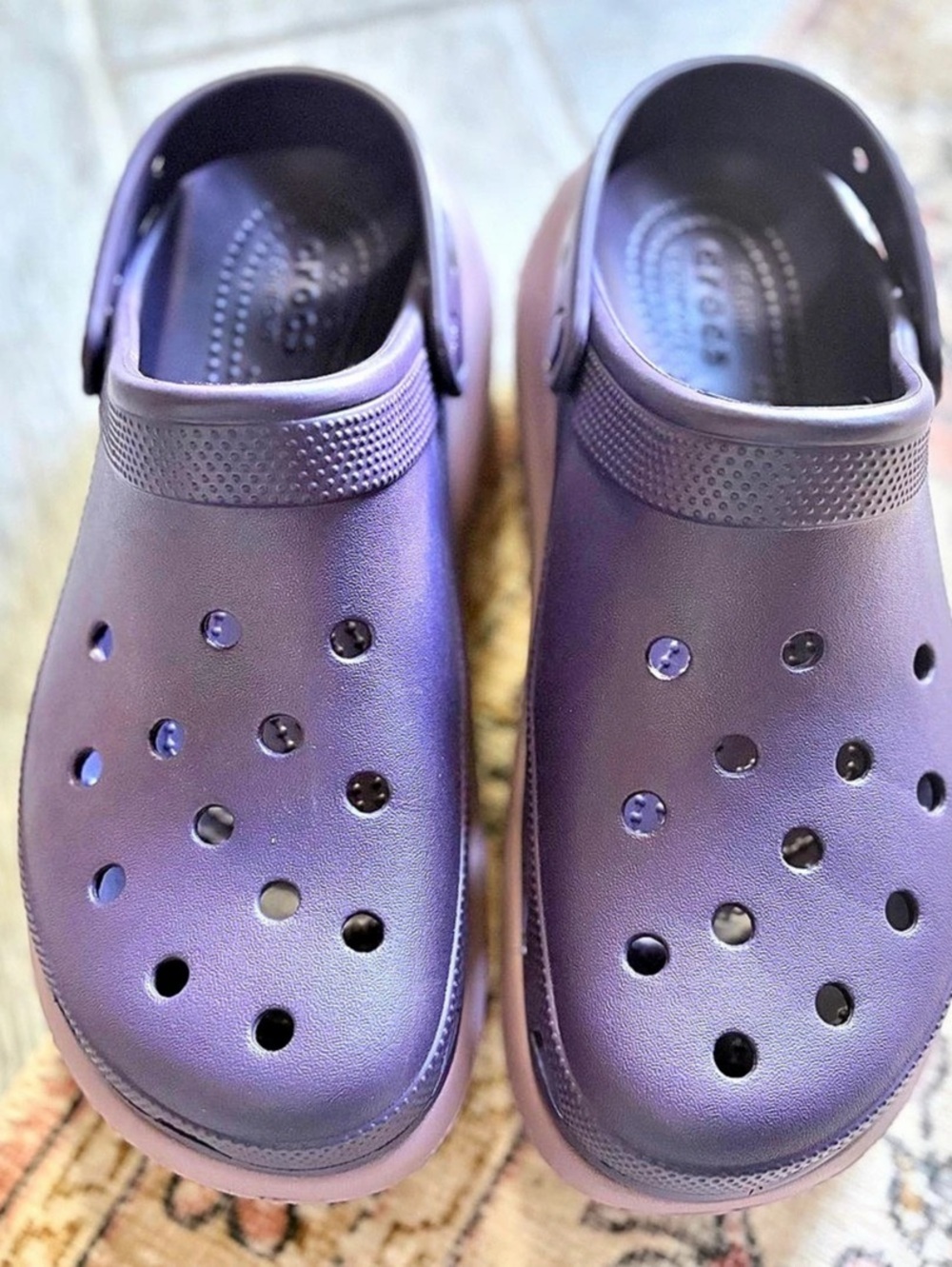 Crocs Classic mega Crush platform Clog Purple Women's 11